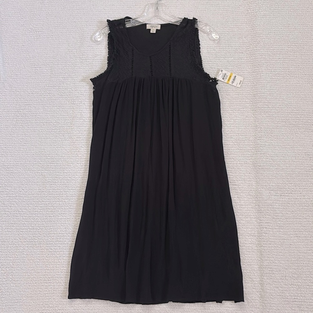 Style & Co. Black Textured Sleeveless Dress- Size Medium